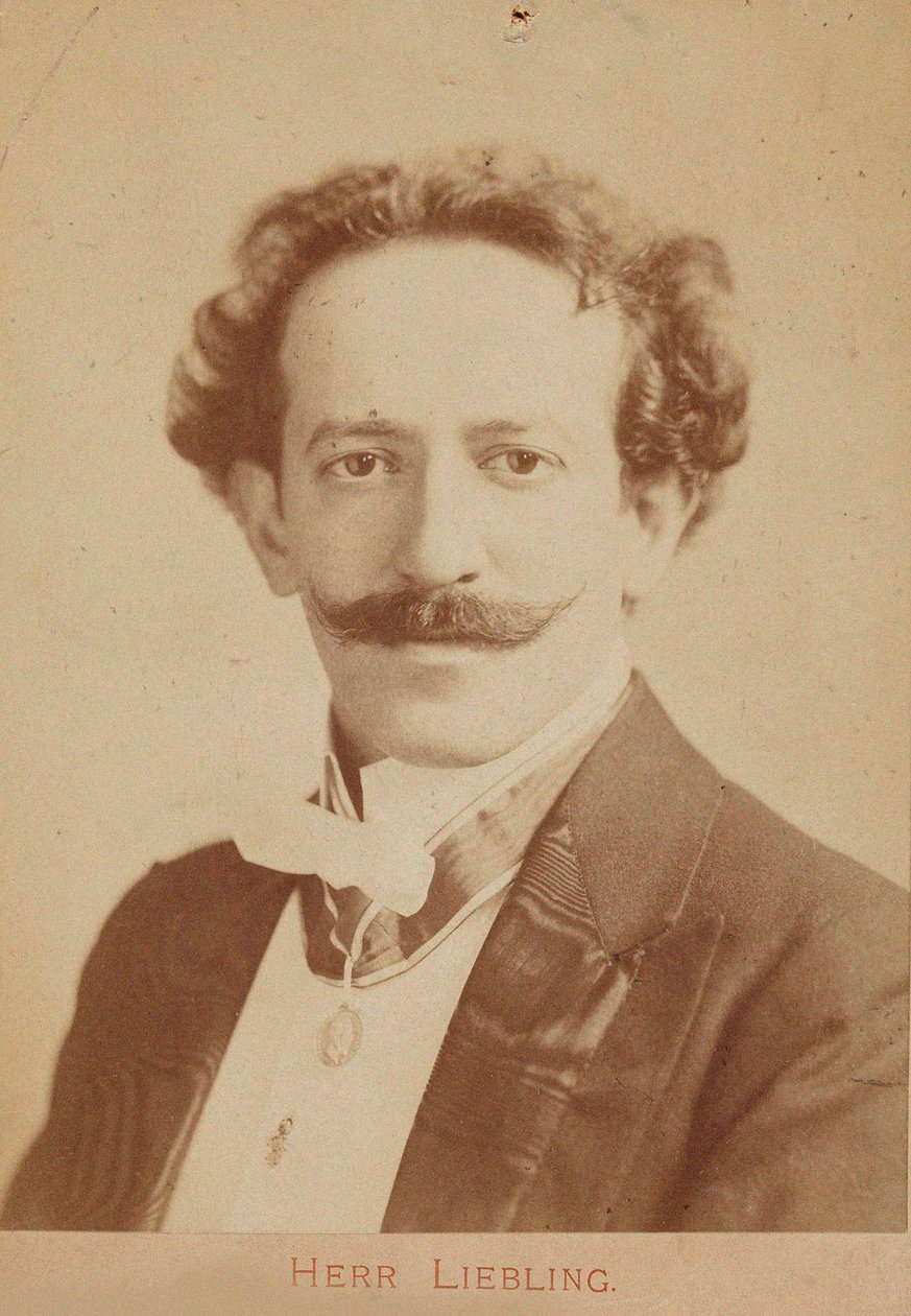 Retrato do pianista e compositor Georg Liebling 1865-1946, c. 1900 de Unbekannt