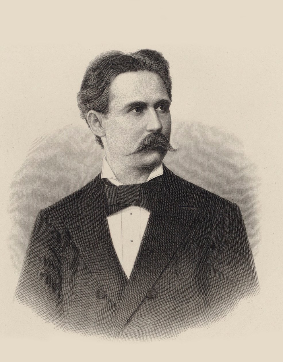 Retrato do pianista e compositor Xaver Scharwenka 1850-1924, c. 1880 de Unbekannt