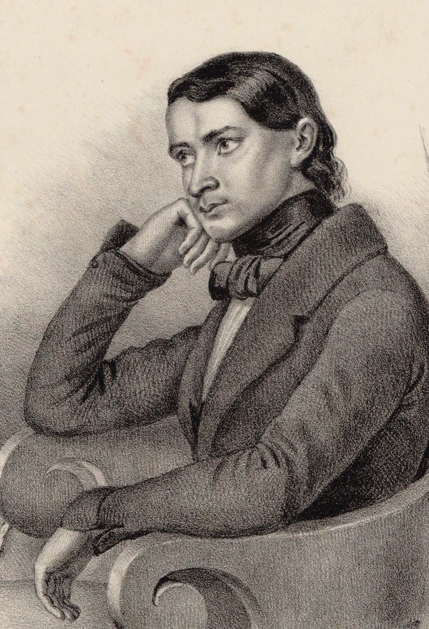 Retrato do compositor Alfred Joly, 1850. de Unbekannt