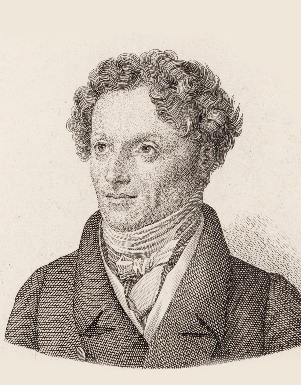 Retrato do Compositor Francesco Morlacchi 1784-1841. de Unbekannt