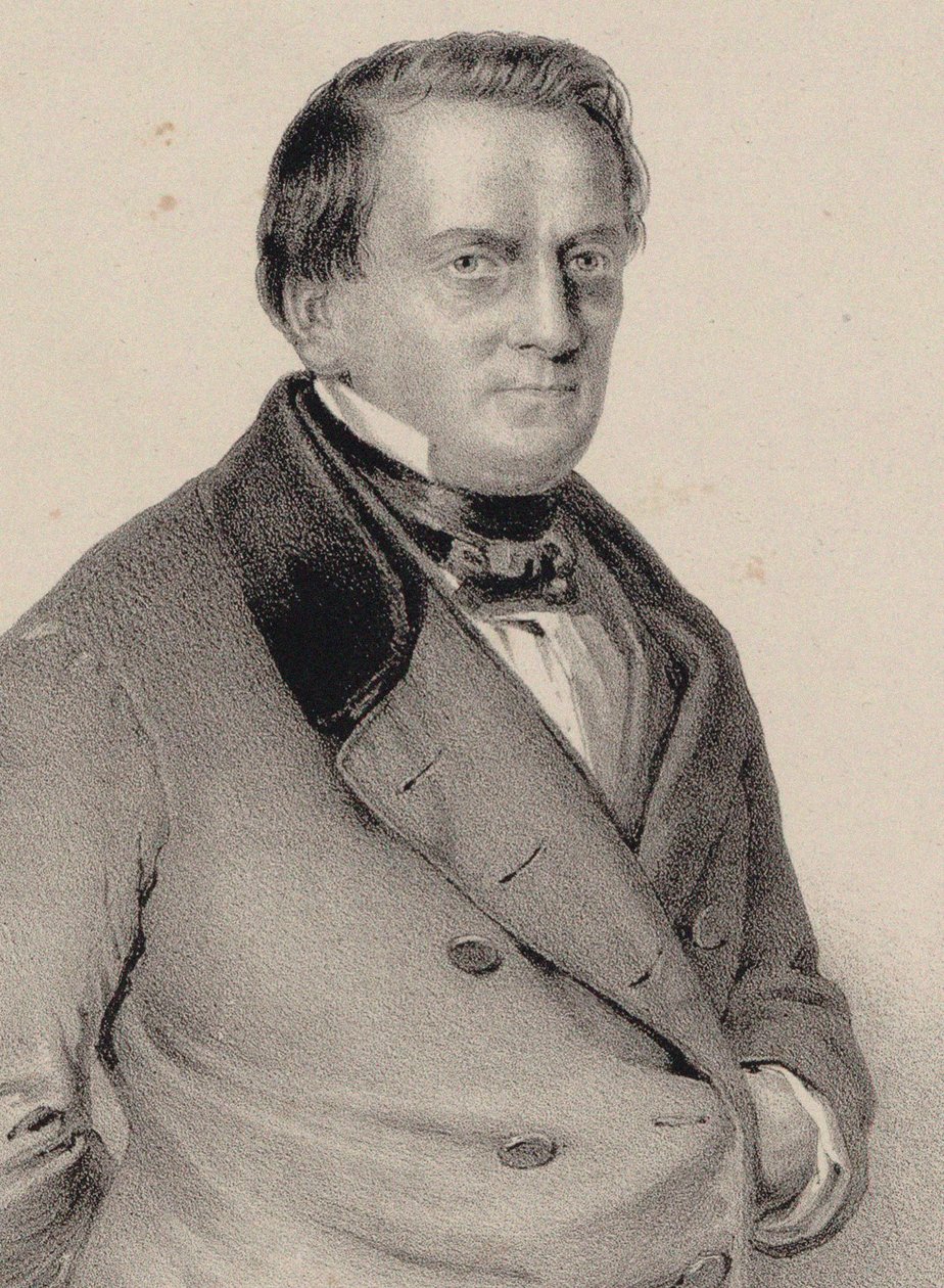 Retrato do compositor Franz Lachner 1803-1890, 1850. de Unbekannt