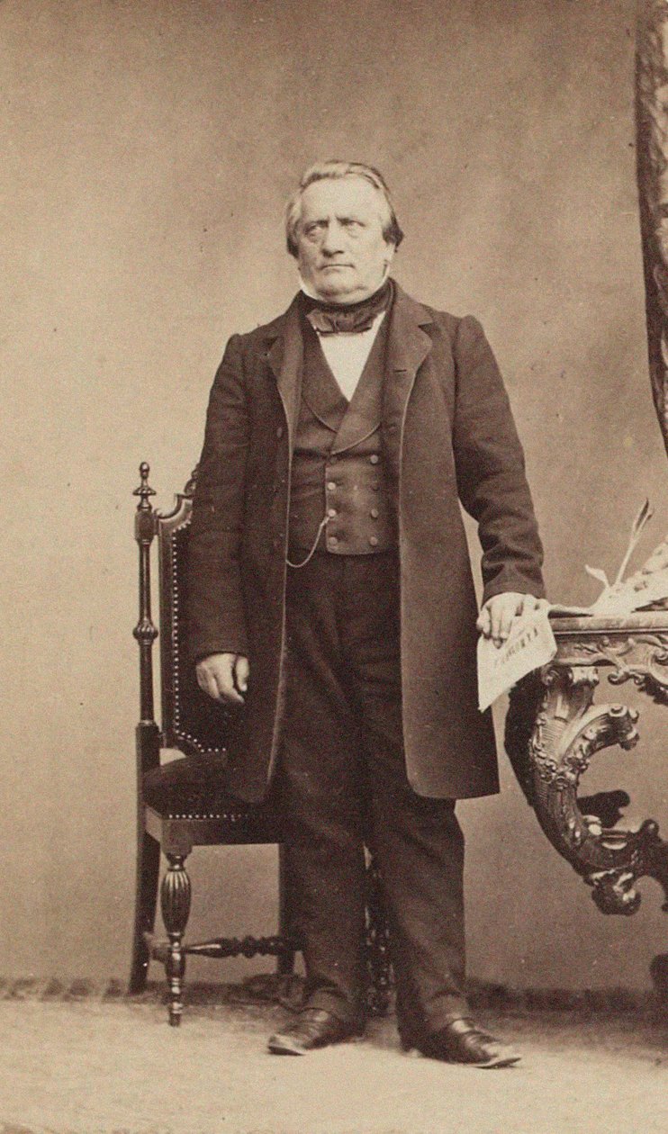 Retrato do compositor Franz Lachner 1803-1890, c. 1850 de Unbekannt