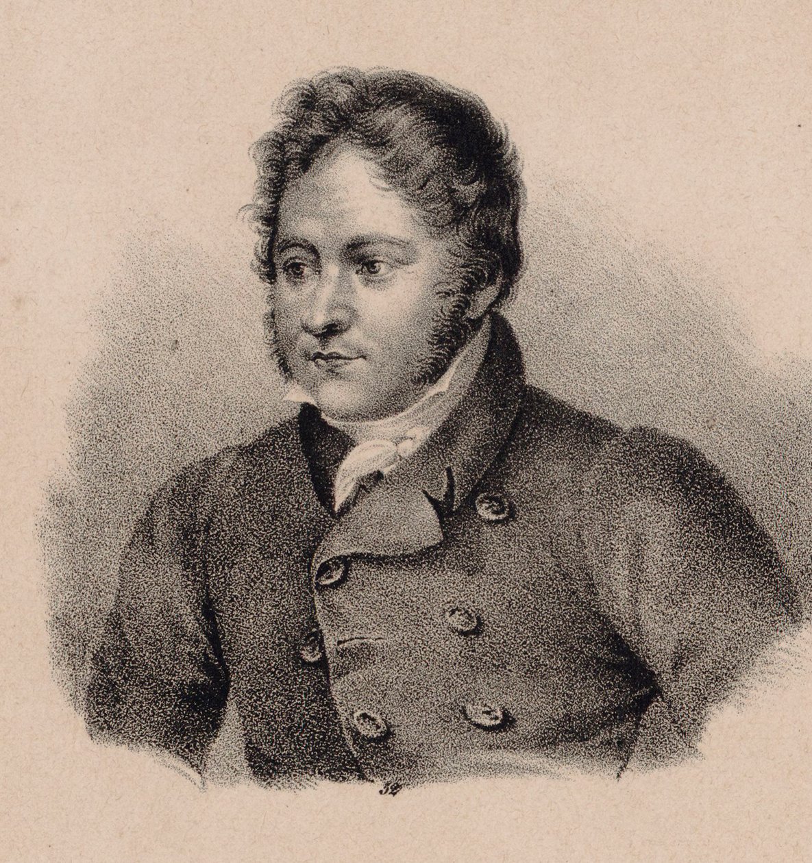 Retrato do compositor Johann Bernhard Logier 1777-1846. de Unbekannt