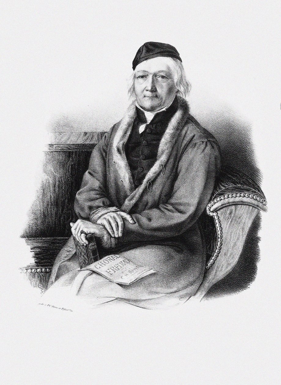Retrato do Compositor Johann Christian Heinrich Rinck 1770-1846. de Unbekannt