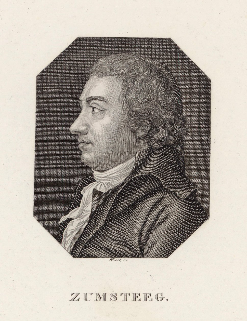 Retrato do compositor Johann Rudolf Zumsteeg 1760-1802, c. 1800. de Unbekannt