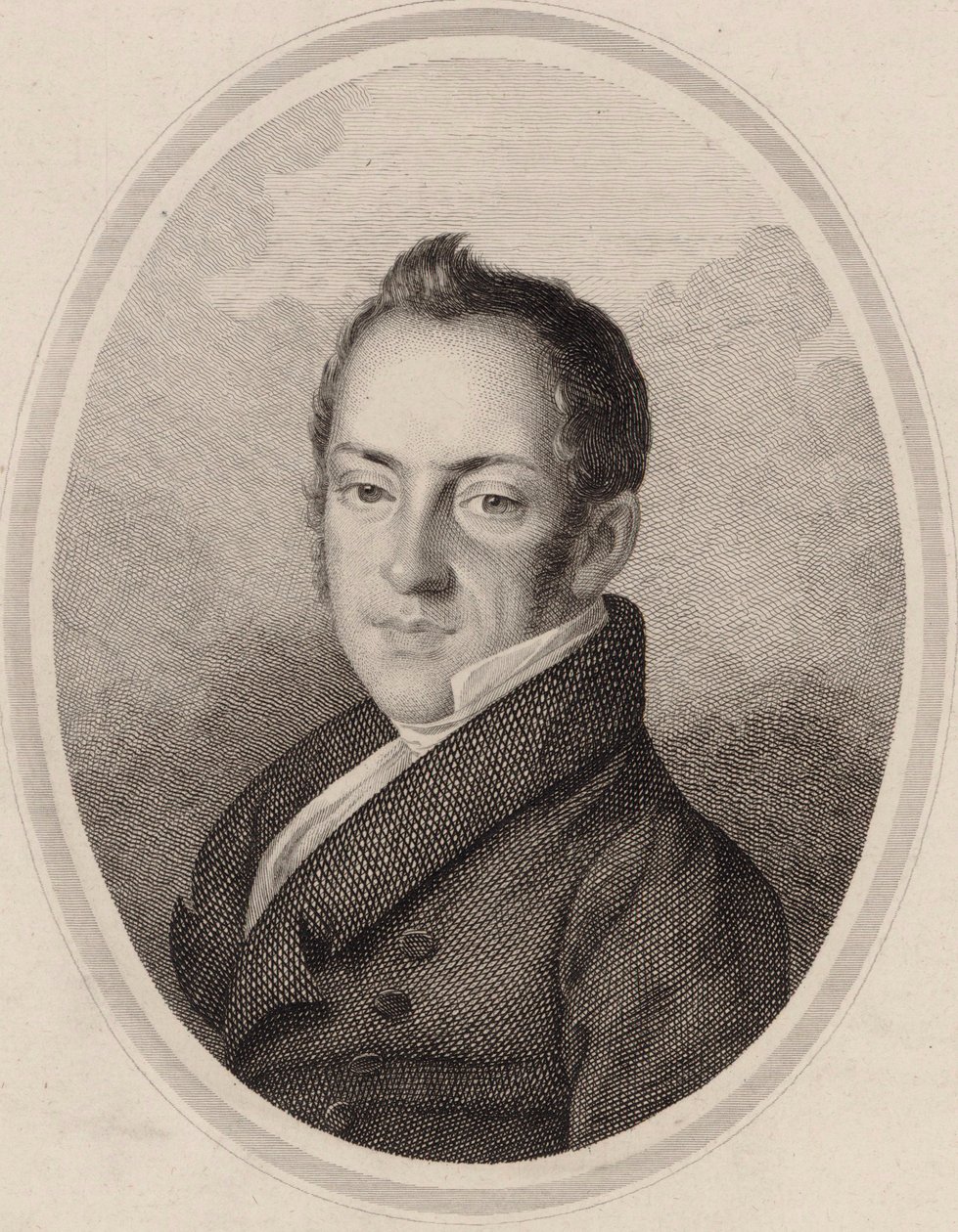 Retrato do Compositor Saverio Mercadante 1795-1870. de Unbekannt