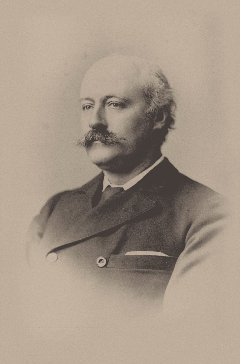 Retrato do compositor Sir Charles Hubert Hastings Parry 1848-1918, 1891. de Unbekannt