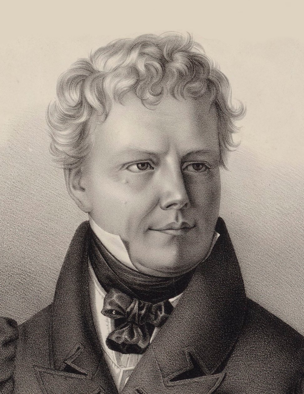 Retrato do compositor Xaver Schnyder von Wartensee 1786-1868, 1832. de Unbekannt