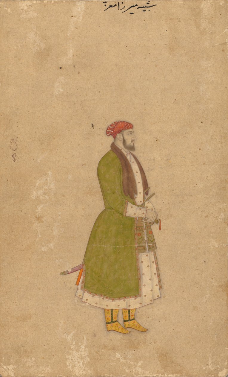 Retrato do corretor Mirza Muizz, c. 1680-1700. de Unbekannt