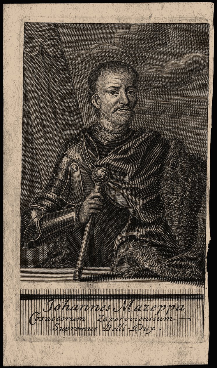 Retrato do Hetman Ivan Mazepa 1639-1709, início do século XVIII. de Unbekannt