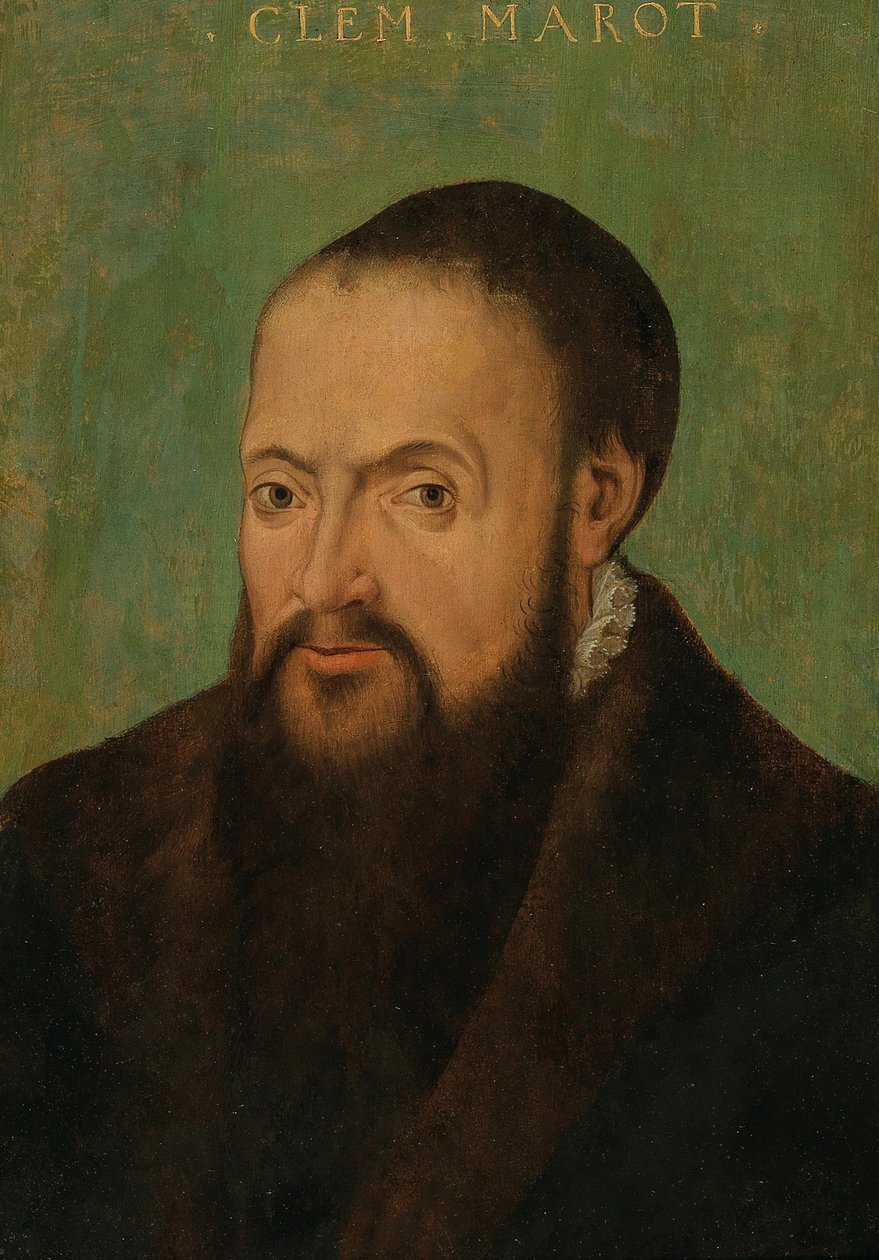 Retrato do Poeta Clément Marot 1496-1544, Primeira Metade do 16º cen. de Unbekannt