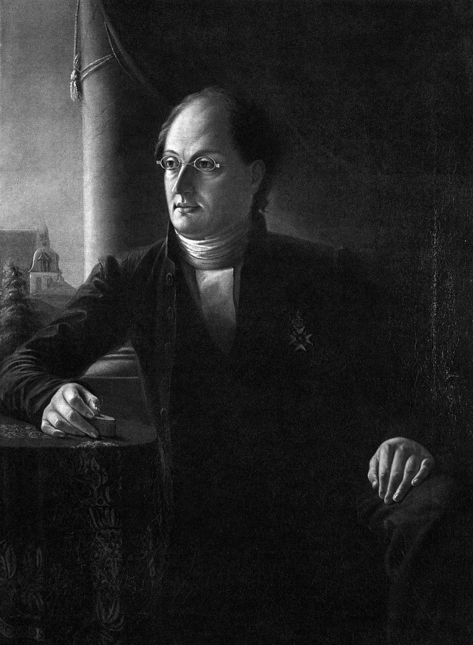 Retrato do poeta Johan Ludvig Runeberg 1804-1877 de Unbekannt
