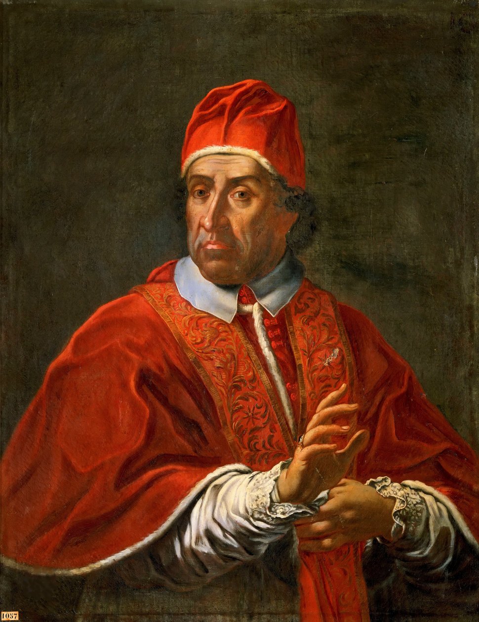 Retrato do Papa Clemente XI, depois de 1700. de Unbekannt