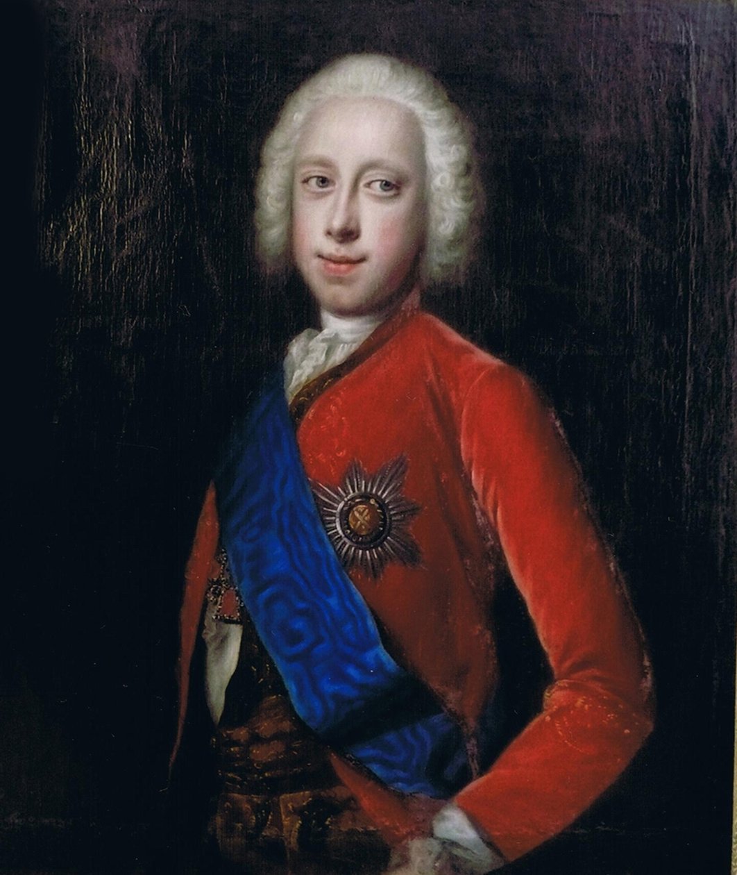 Retrato do czar Pedro III da Rússia 1728-1762, segunda metade do século XVIII. de Unbekannt