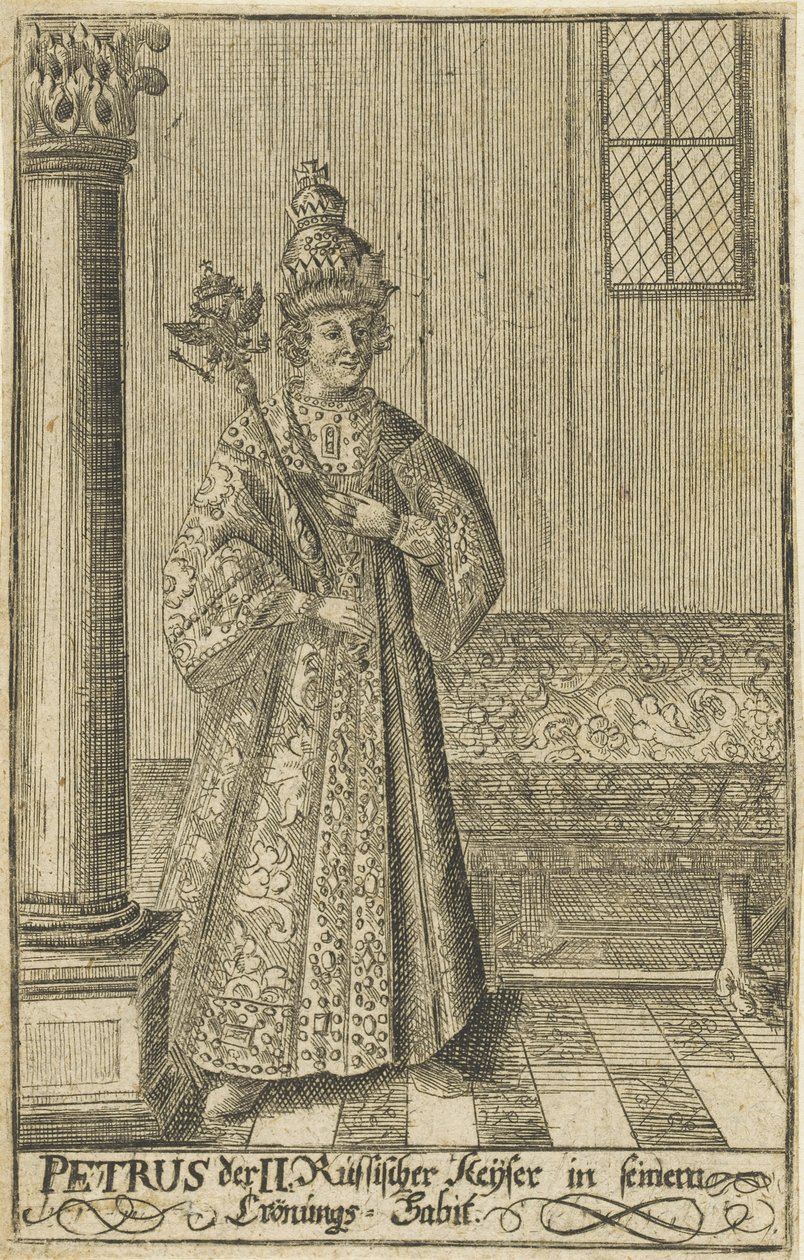 Retrato do czar Pedro II da Rússia 1715-1730, ca 1730. de Unbekannt