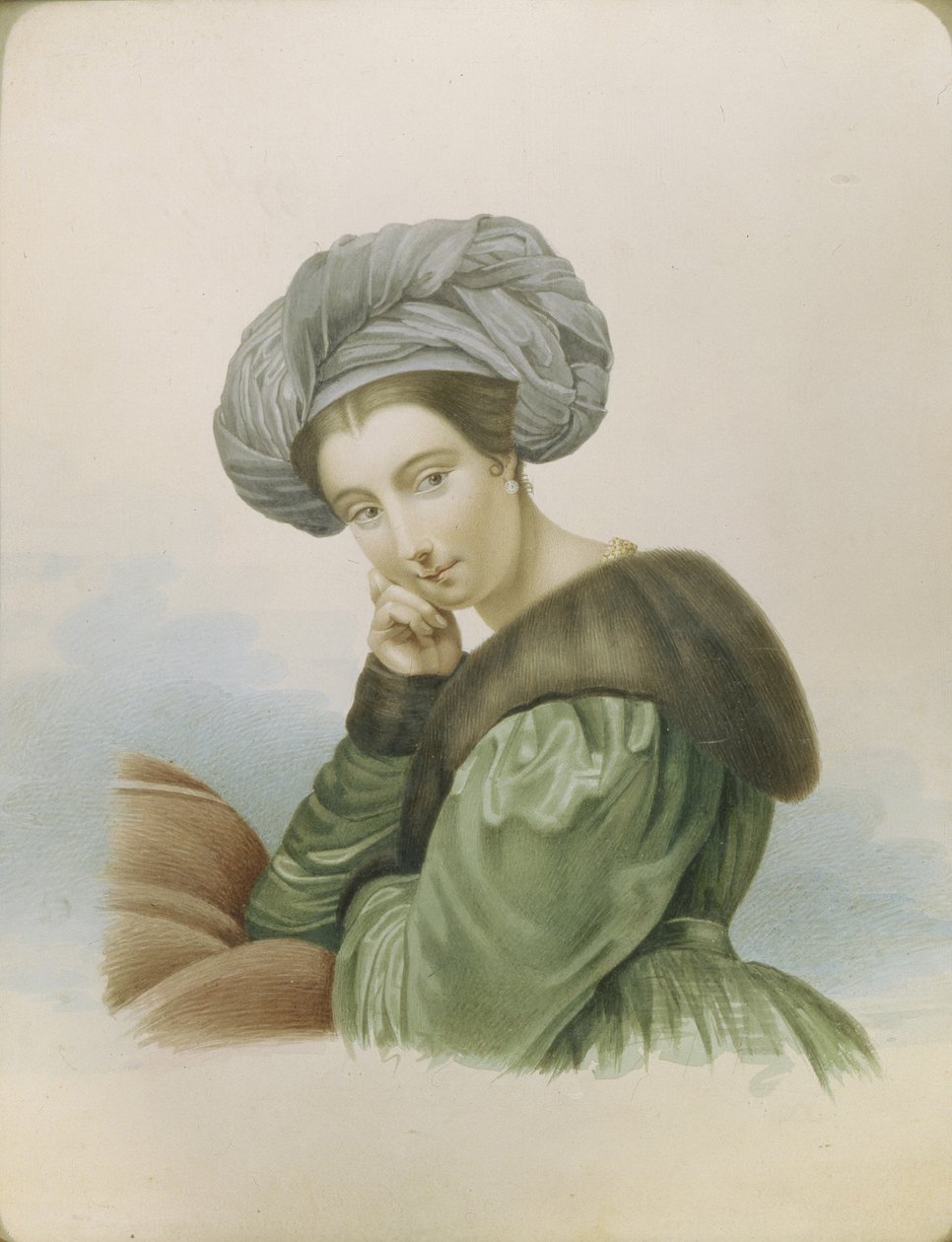 Retrato da atriz Ekaterina Semyonova 1786-1849, início do século XIX. de Unbekannt