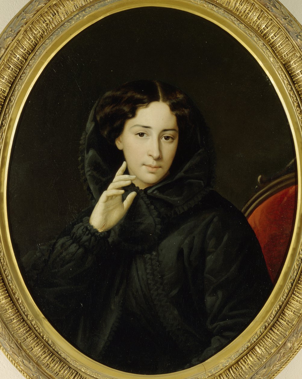 Retrato da atriz do teatro imperial Vera Samoylova, meados do século XIX. de Unbekannt
