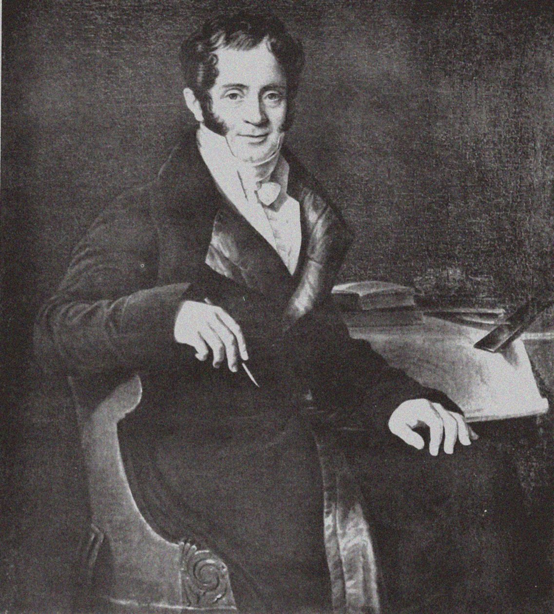 Retrato do arquiteto Carlo Rossi 1775-1849 depois do cap. Mitoire de Unbekannt