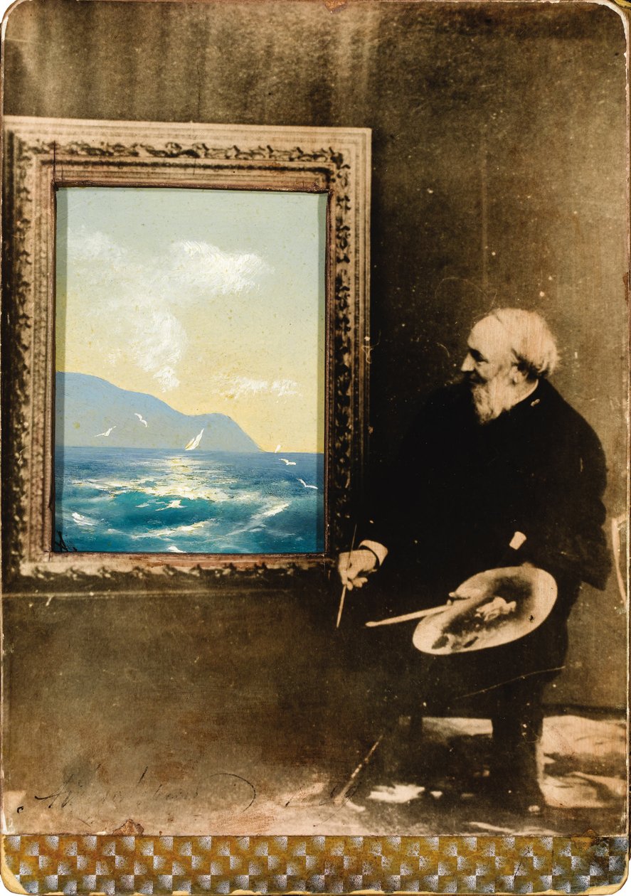 Retrato do artista Ivan Aivazovsky 1817-1900, 1889 de Unbekannt