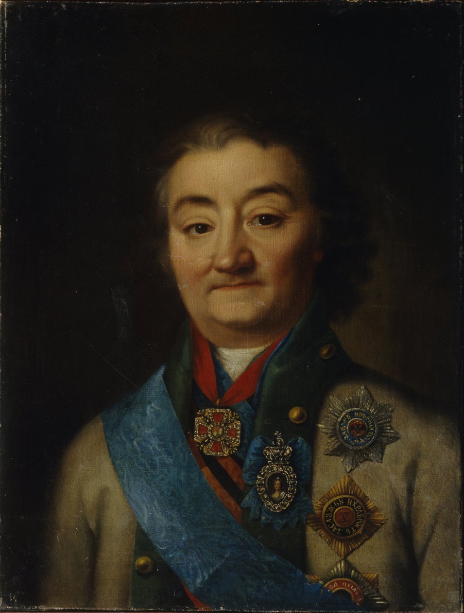 Retrato do comandante em chefe da frota Conde Alexey Grigoryevich Orlov de Chesma 17371808, final do século XVIII. de Unbekannt