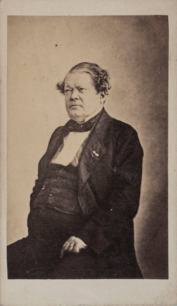 Retrato do compositor Auguste-Mathieu Panseron 1796-1859, ca. 1855. de Unbekannt