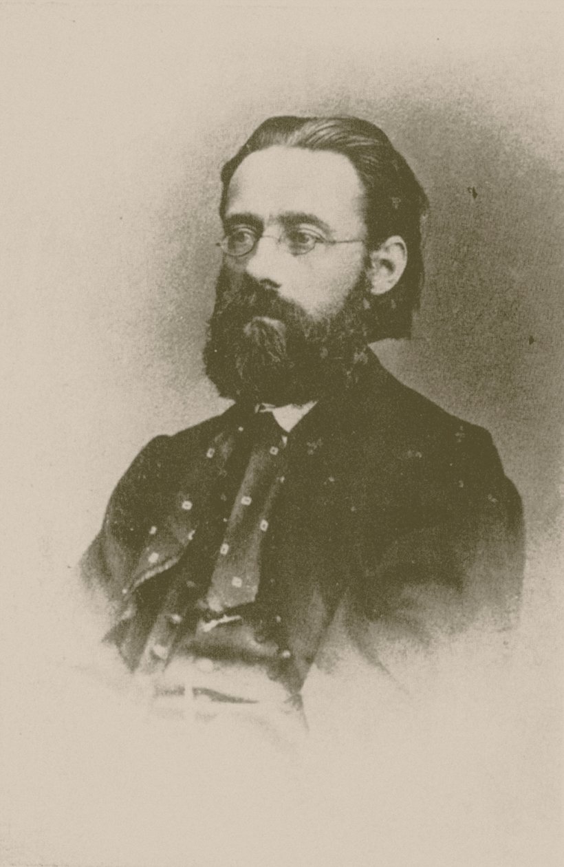 Retrato do compositor Bedrich Smetana, 1866. de Unbekannt