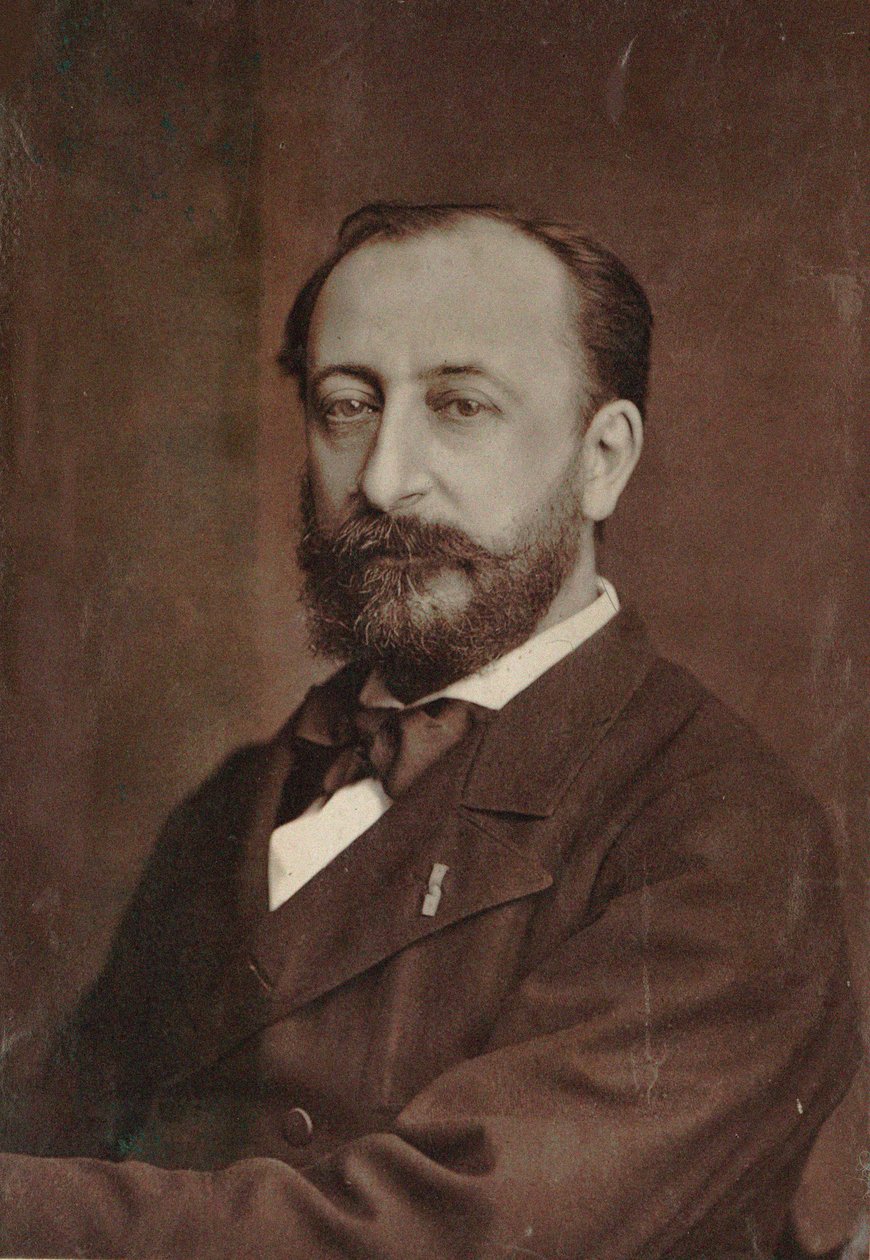 Retrato do compositor Camille Saint-Saëns 1835-1921, 1880. de Unbekannt