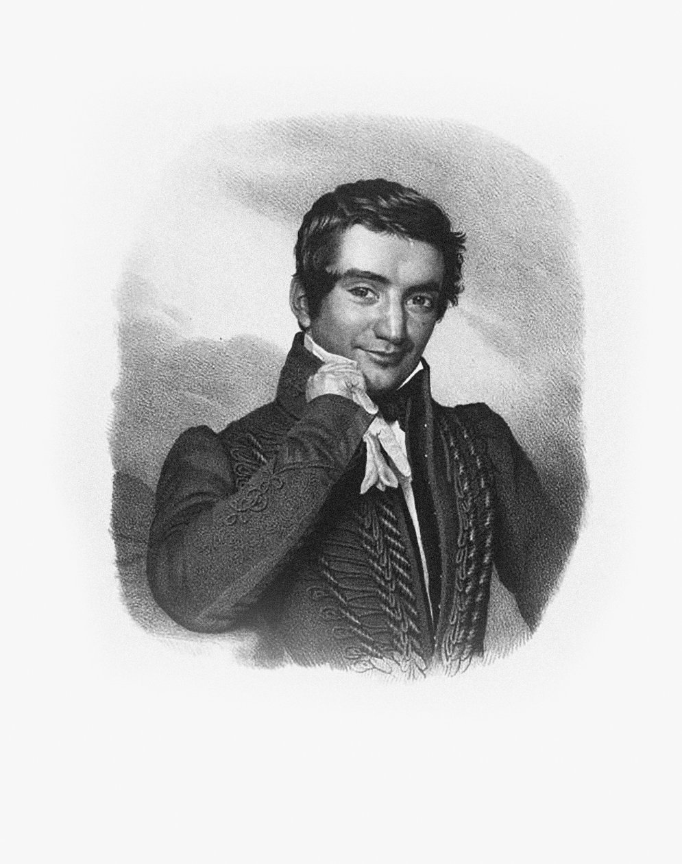 Retrato do compositor Cesare Pugni 1802-1870. de Unbekannt