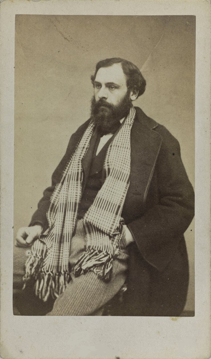 Retrato do compositor Ferdinand Poise 1828-1892, c. 1875. de Unbekannt