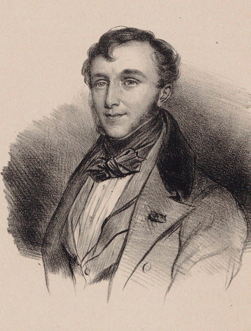 Retrato do compositor Friedrich Kalkbrenner 1785-1849. de Unbekannt