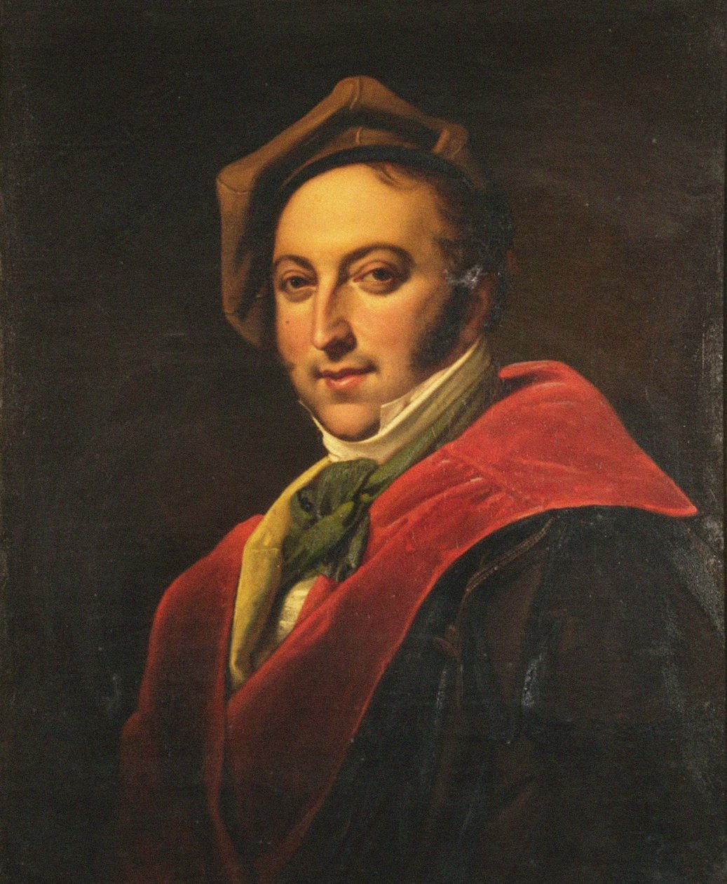 Retrato do compositor Gioachino Antonio Rossini 1792-1868. de Unbekannt