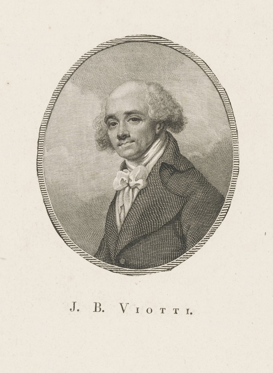 Retrato do compositor Giovanni Battista Viotti 1755-1824, c. 1800. de Unbekannt