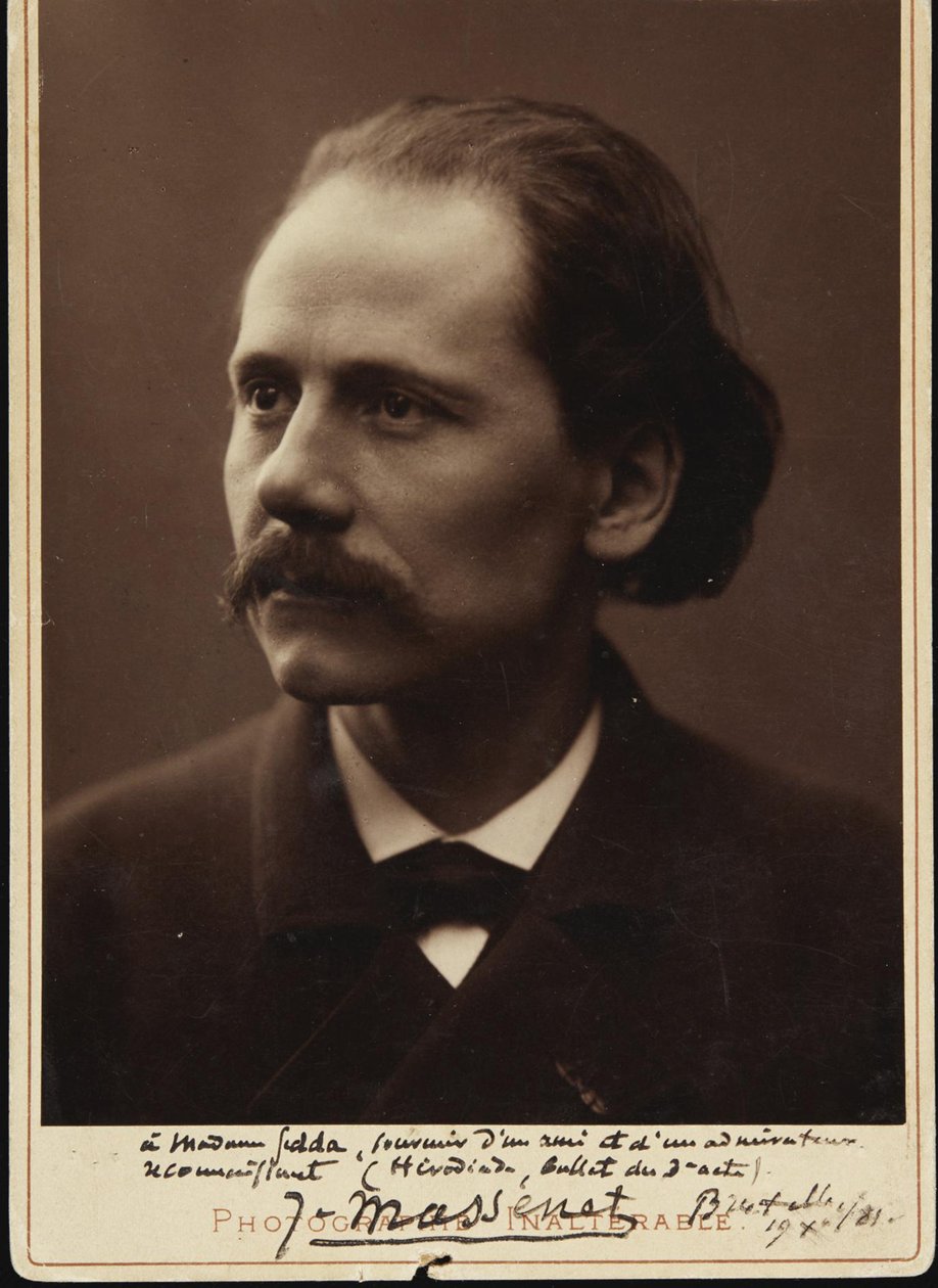 Retrato do compositor Jules Massenet 1842-1912, 1881. de Unbekannt