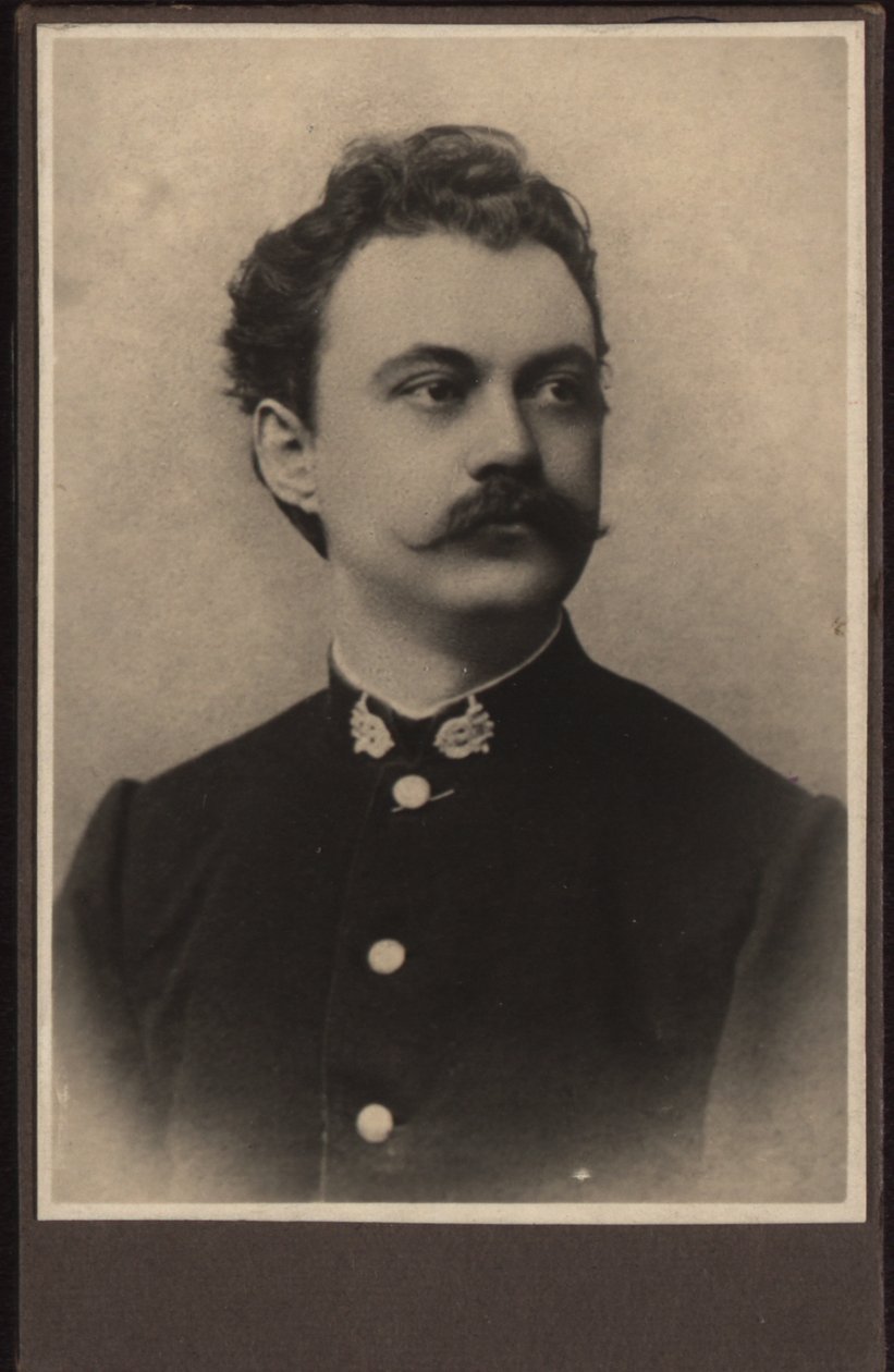 Retrato do compositor Karel Sebor Schebor 1843-1903 , c. 1870. de Unbekannt