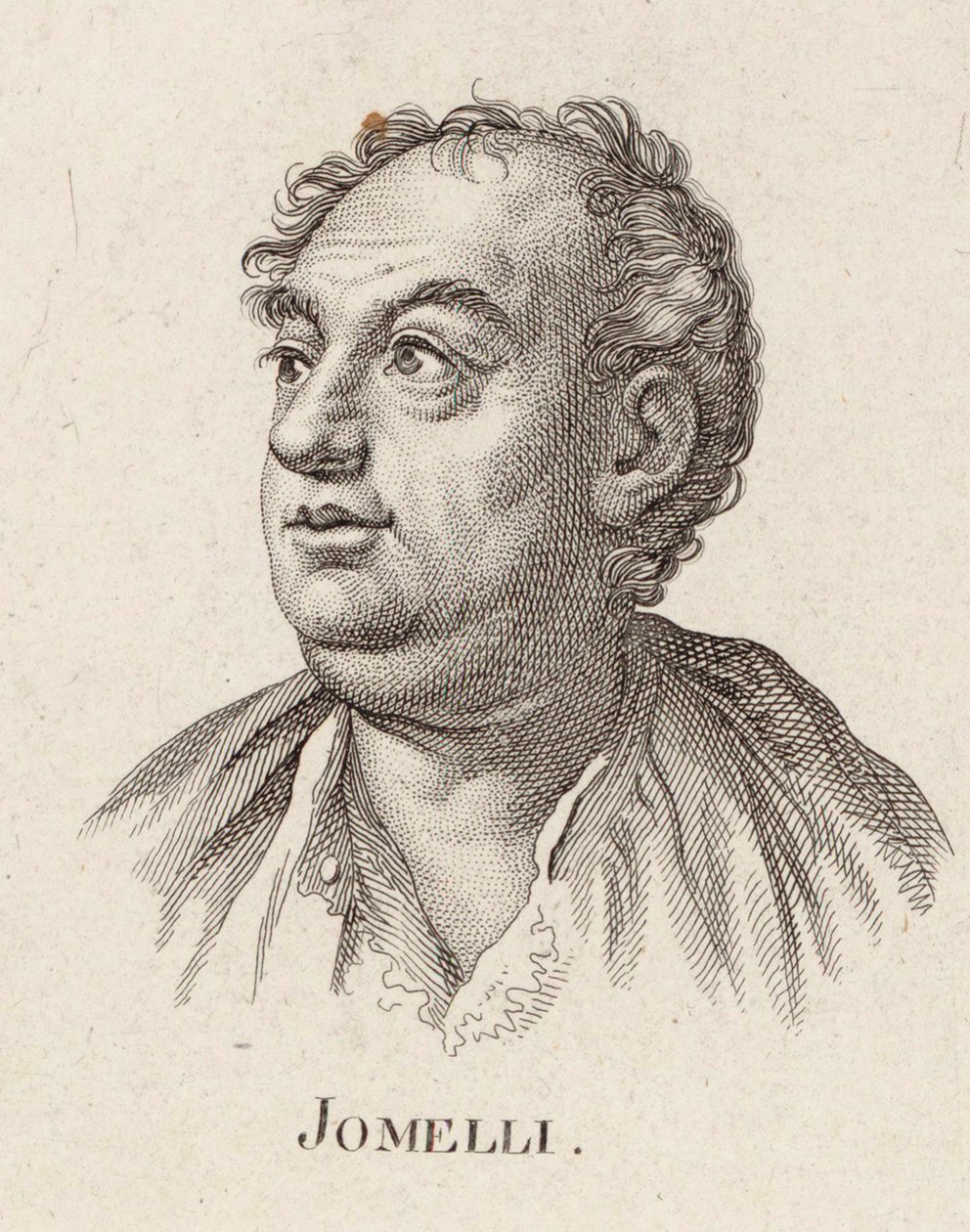 Retrato do compositor Niccolò Jommelli 1714-1774. de Unbekannt