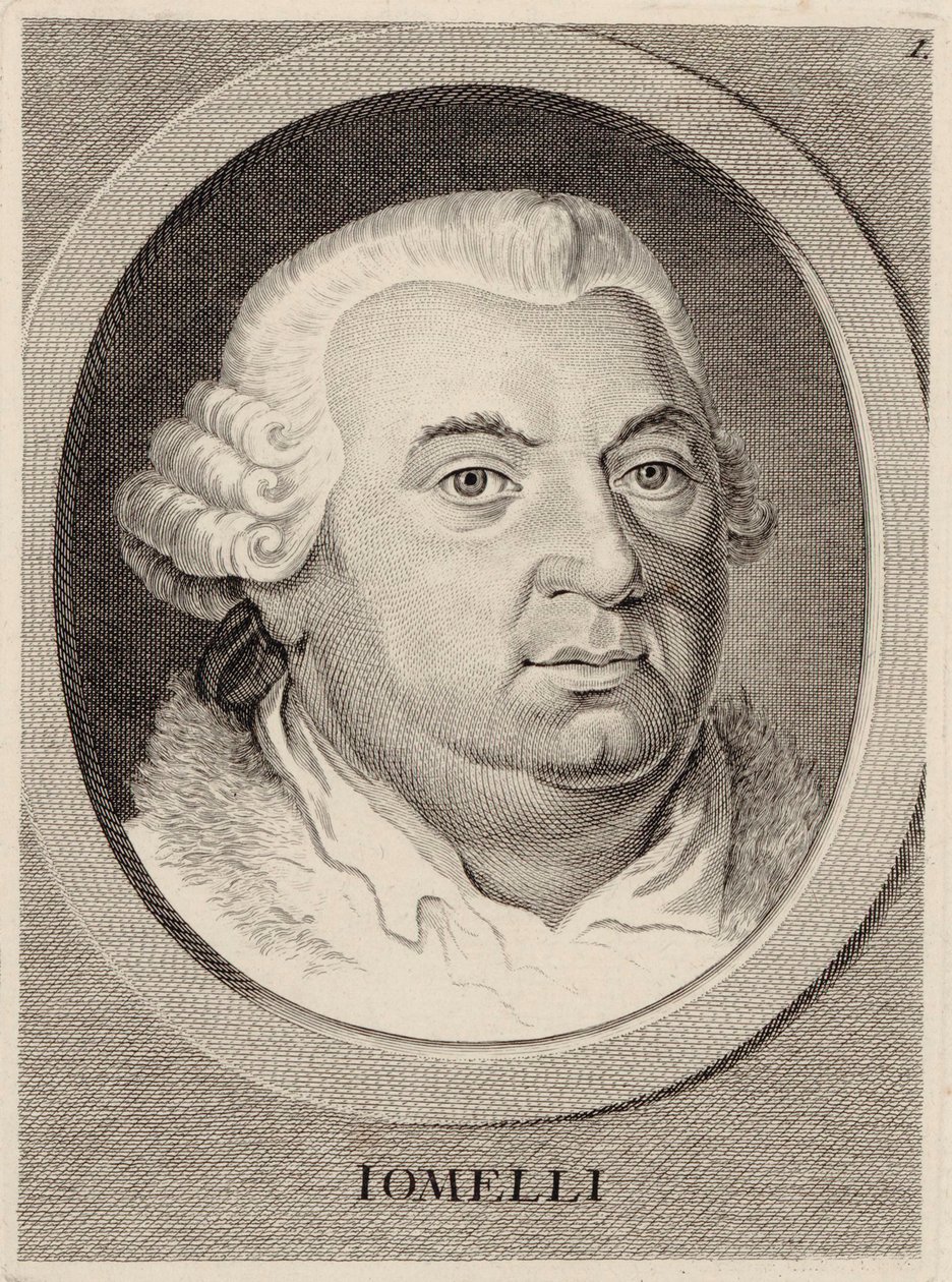 Retrato do compositor Niccolò Jommelli 1714-1774. de Unbekannt