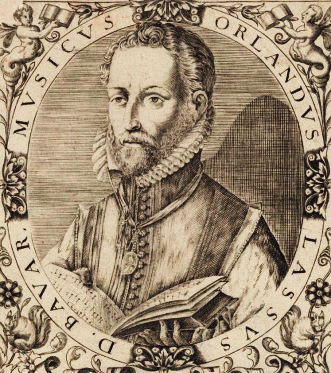 Retrato do compositor Roland de Lassus 1532-1594. de Unbekannt