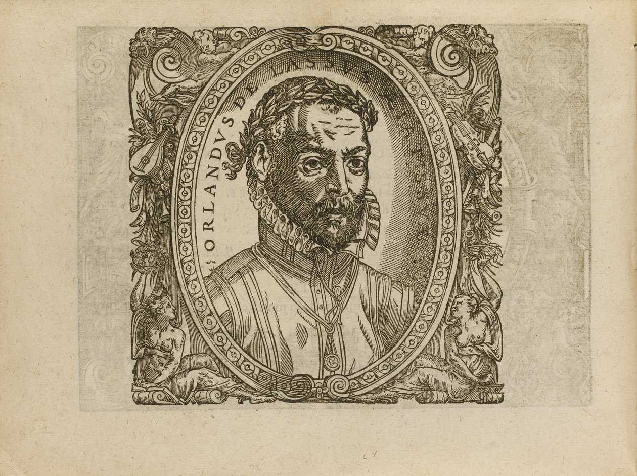 Retrato do compositor Roland de Lassus 1532-1594, 1560 de Unbekannt