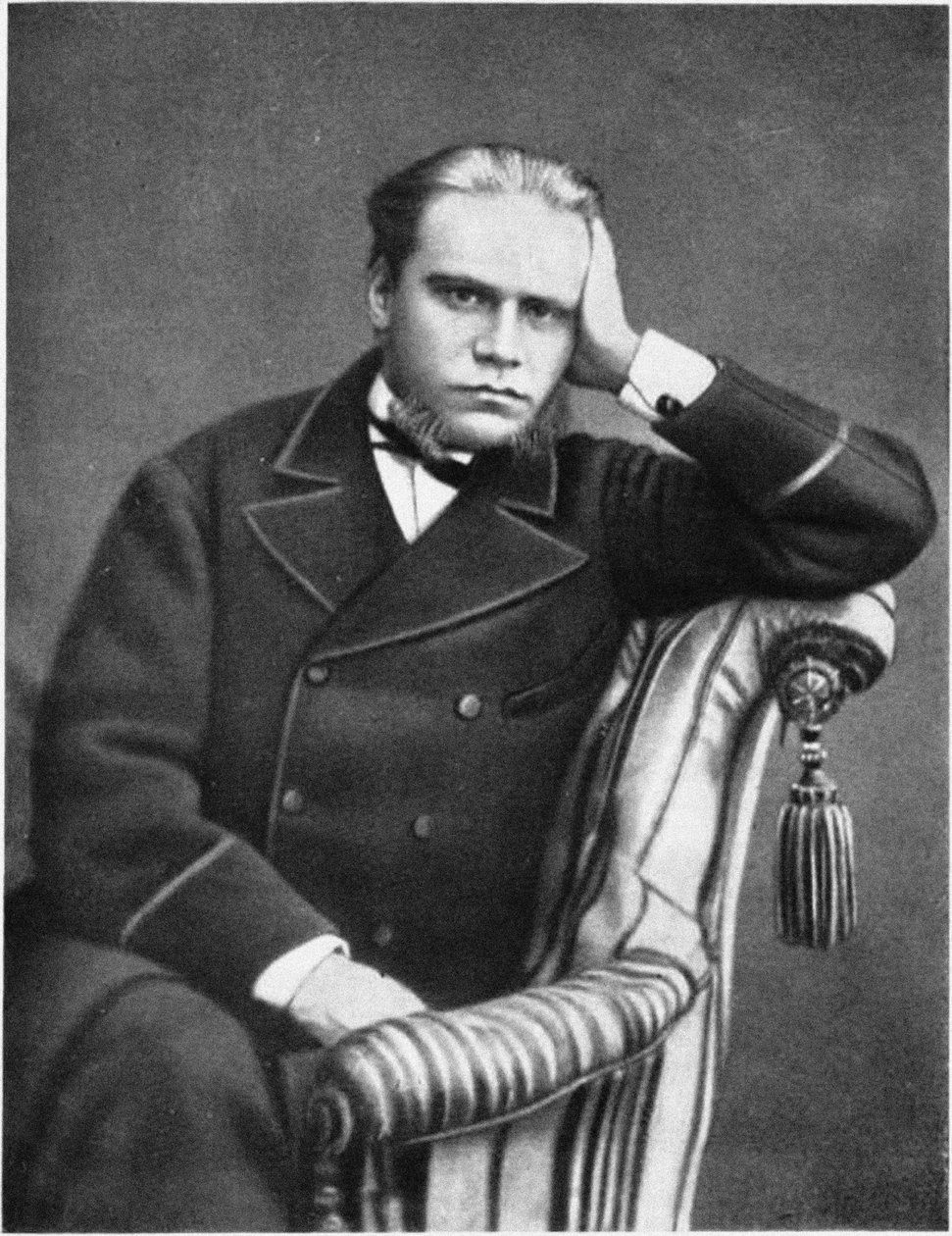 Retrato do advogado e autor Anatoli Fyodorovich Koni 1844-1927, 1870s de Unbekannt