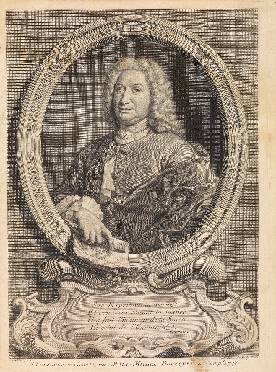Retrato do matemático Johann Bernoulli 1667-1748, 1742. de Unbekannt