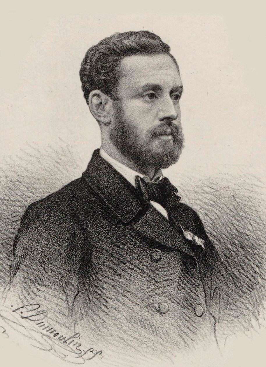 Retrato do organista e compositor Louis James Alfred Lefébure-Wely 1817-1869, 1855. de Unbekannt