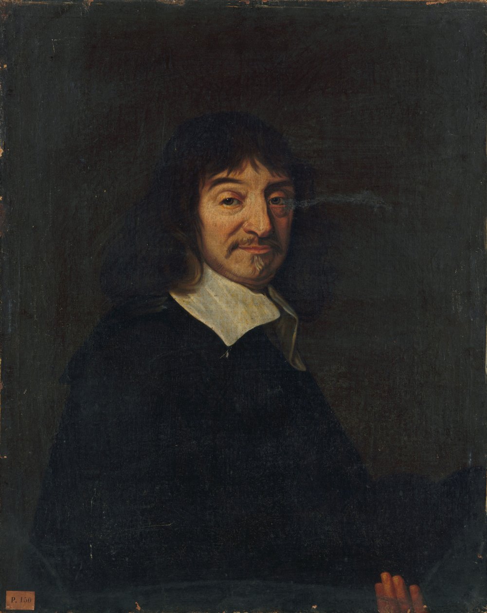 Retrato do filósofo René Descartes 1596-1650. de Unbekannt