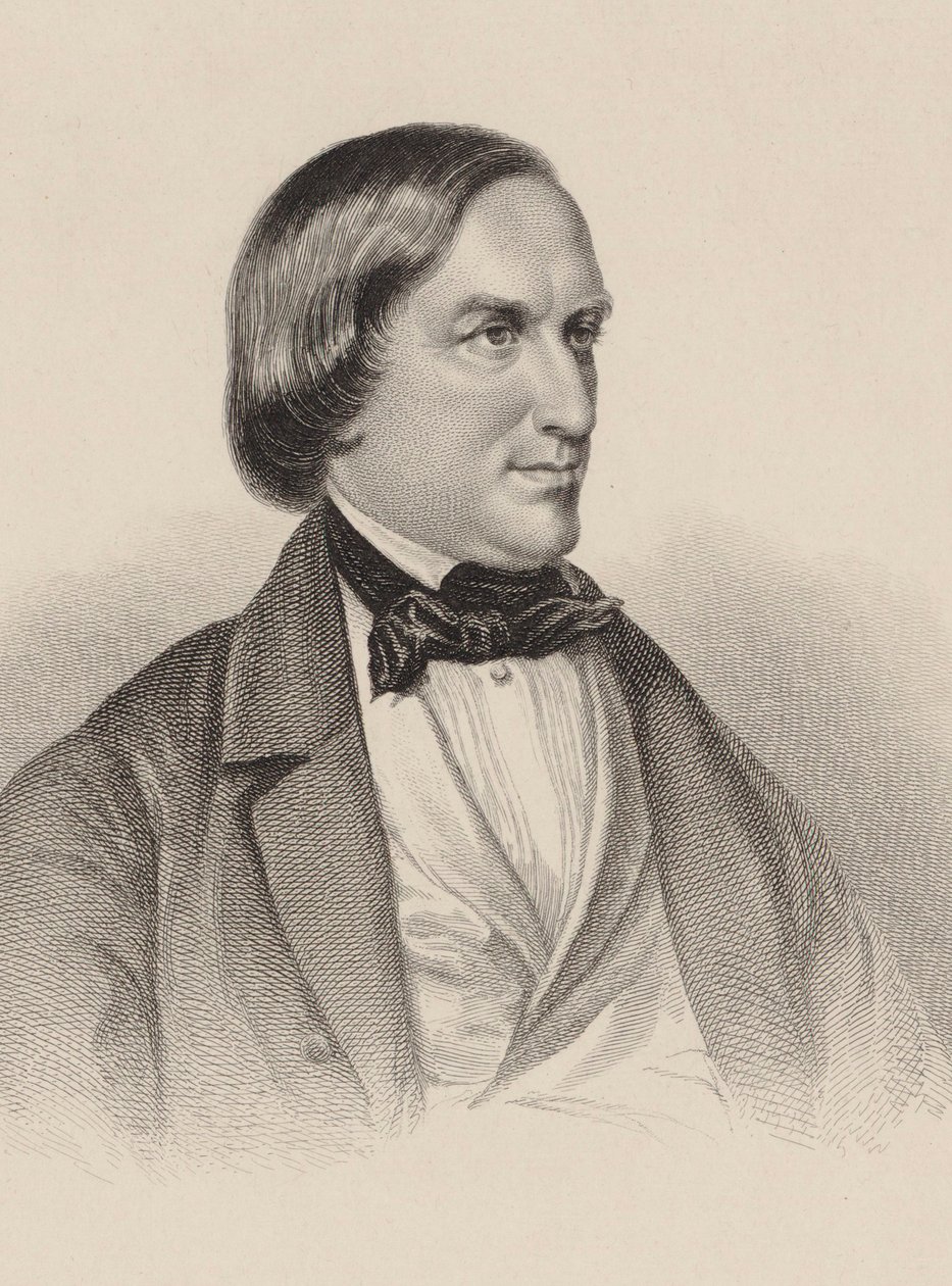 Retrato do pianista e compositor Karl August Krebs 1804-1880. de Unbekannt