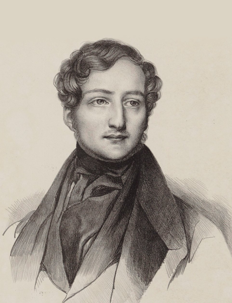Retrato do pianista e compositor Sigismund Thalberg 1812-1871. de Unbekannt