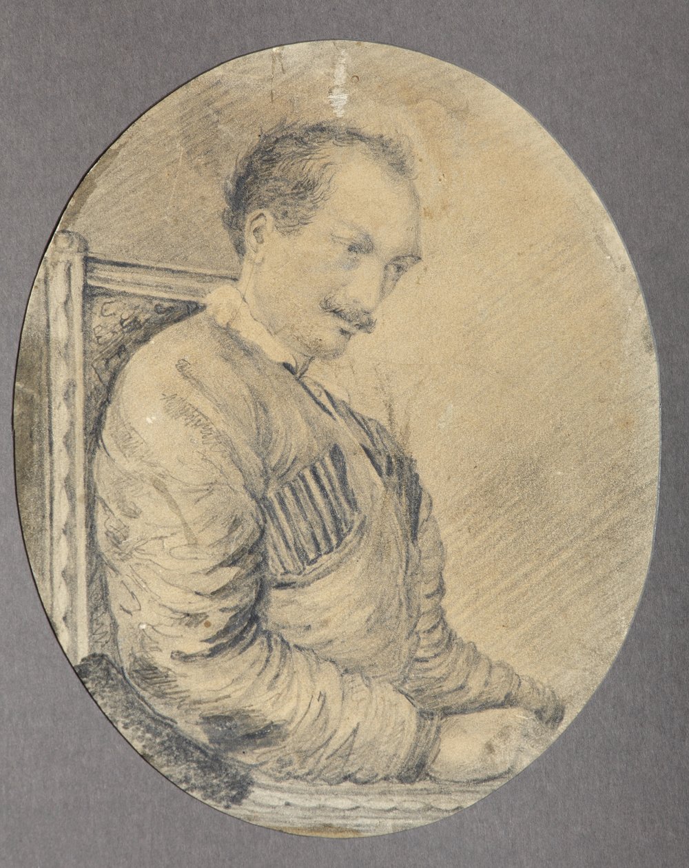 Retrato do poeta, conde dezembrista Alexander I. Odoevsky 1802-1839, 1837-1839 de Unbekannt