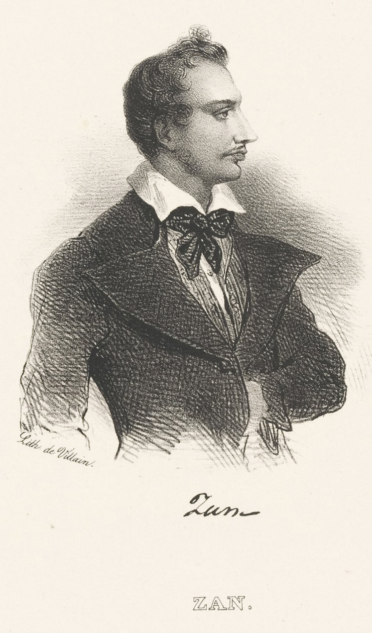 Retrato do poeta Tomasz Zan 1796-1855, depois de 1824. de Unbekannt
