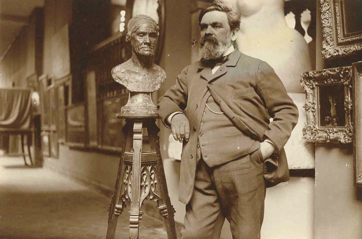 Retrato do escultor Alfred Boucher 1850-1934, 1910s. de Unbekannt