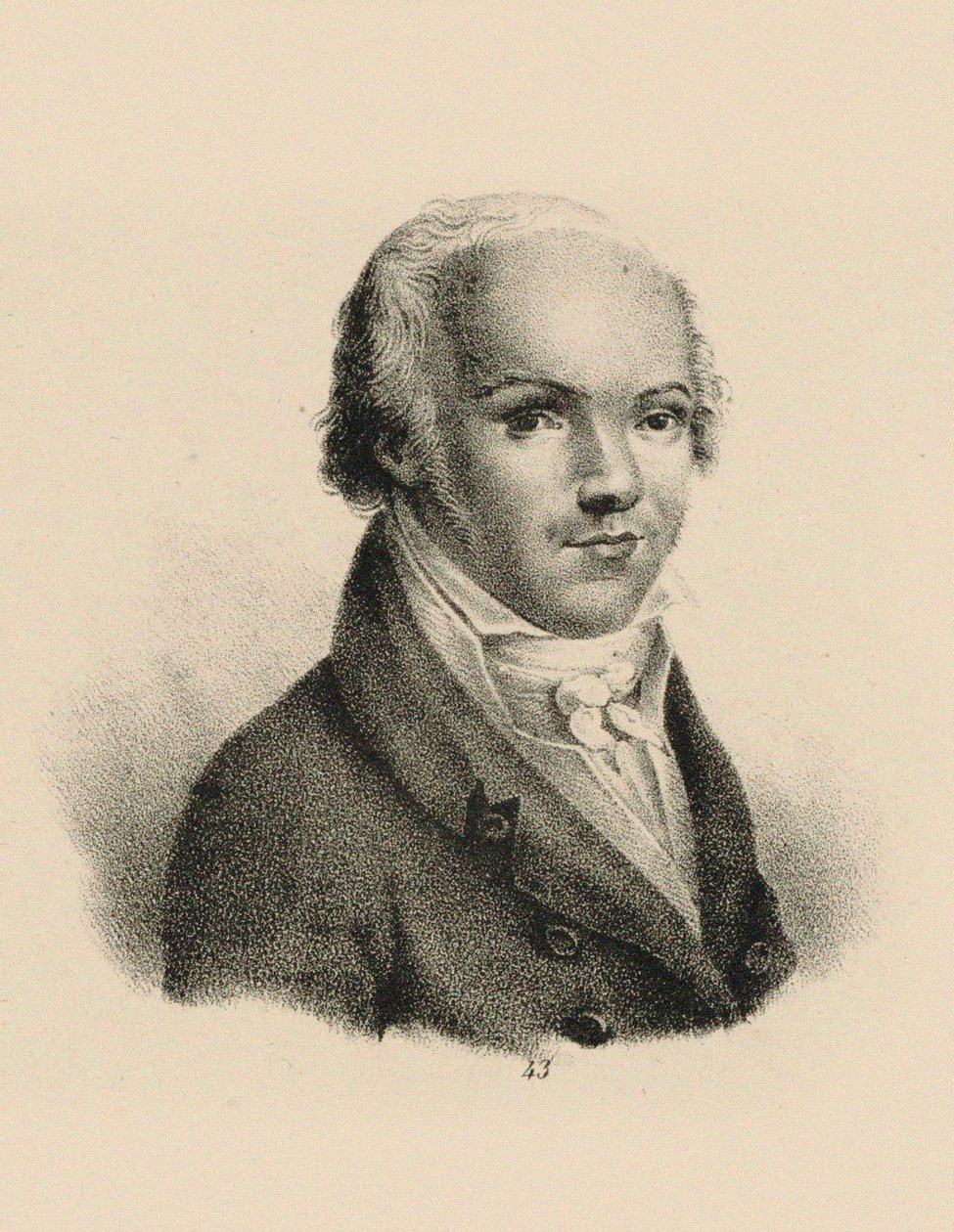Retrato do violinista e compositor Andreas Romberg 1767-1821, c. 1815. de Unbekannt