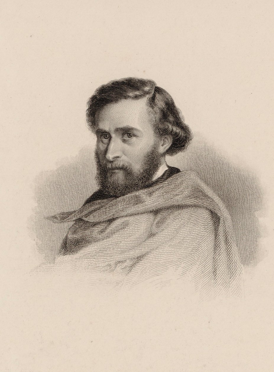 Retrato do violinista e compositor Anton Wallerstein 1813-1892. de Unbekannt