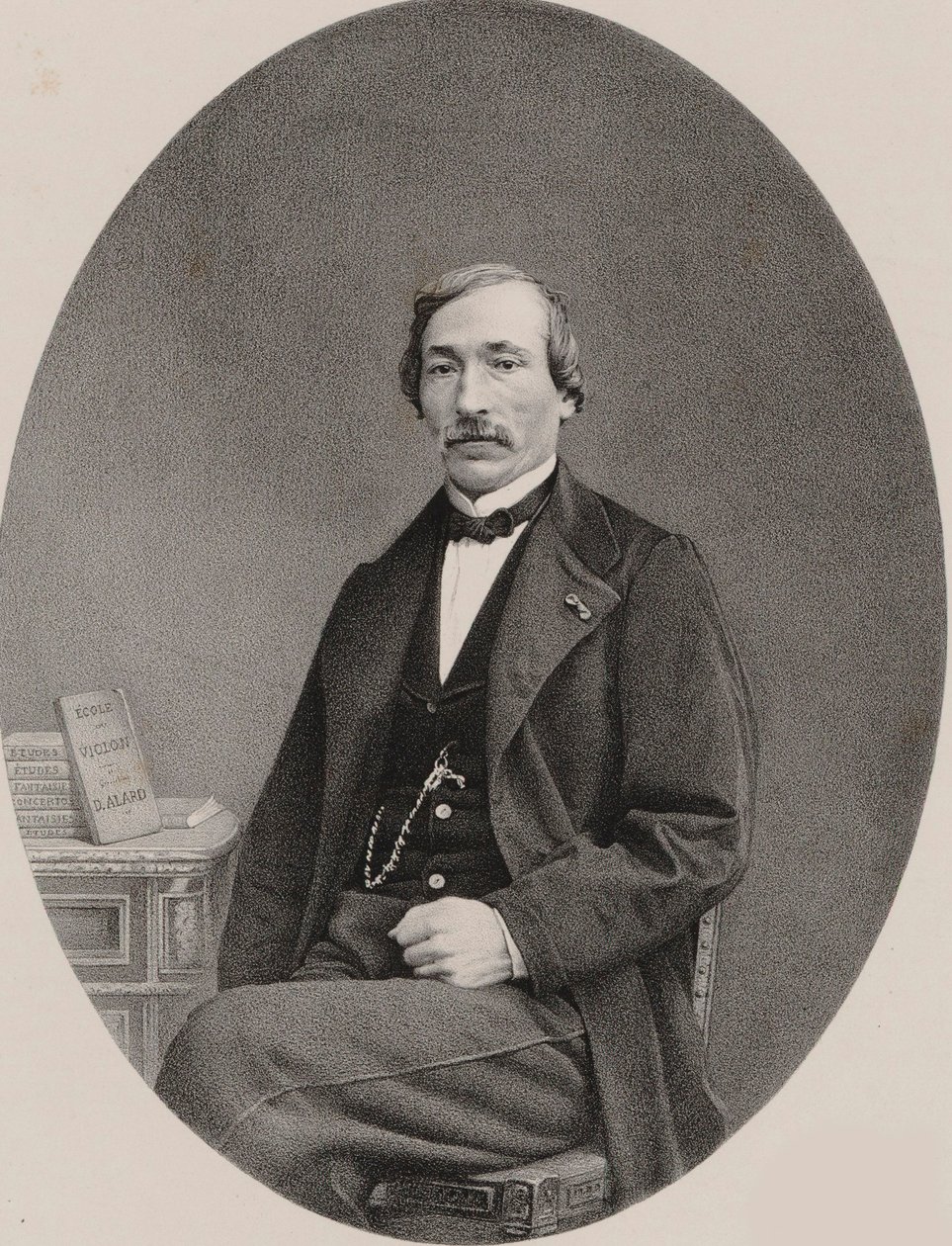 Retrato do violinista e compositor Delphin Alard 1815-1888, 1870. de Unbekannt